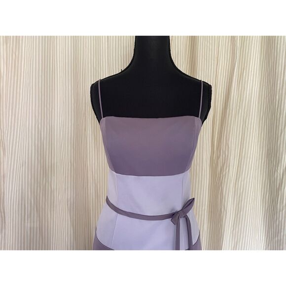 Vintage Prom Dress David's Bridal Purple Bridesmaid Formal Ball Gown Size 8 - Picture 4 of 8